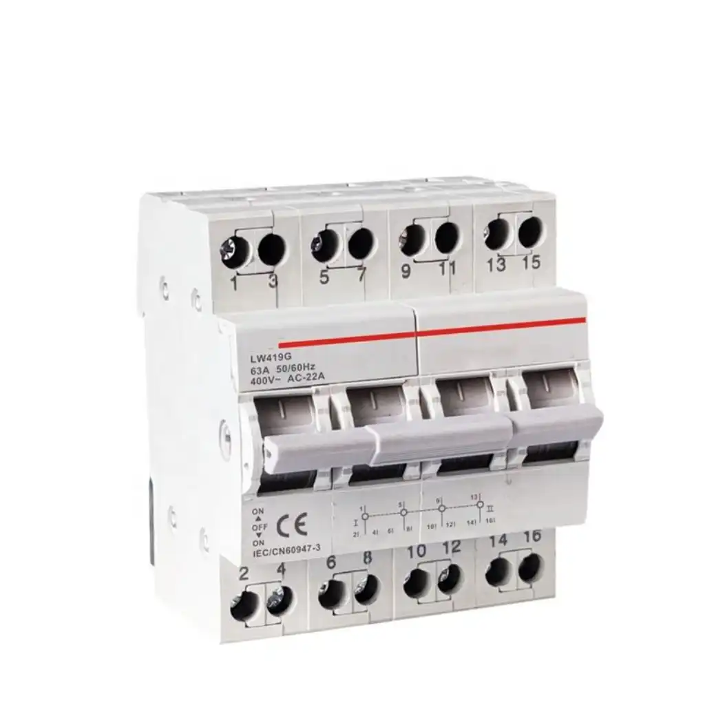Manual transfer switch