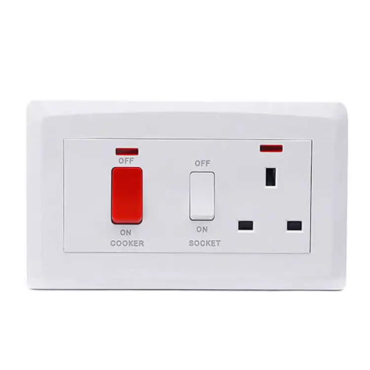 UK wall switch socket